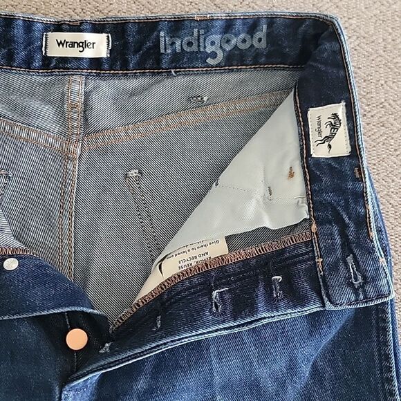 Wrangler Wanderer Indigood High Rise Dark Wash Flare Jeans - Size 28/30 - Picture 8 of 15